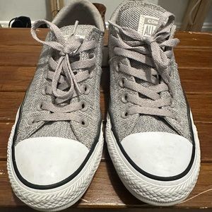 Women’s Converse All Star Gray and white sneakers, size 7.